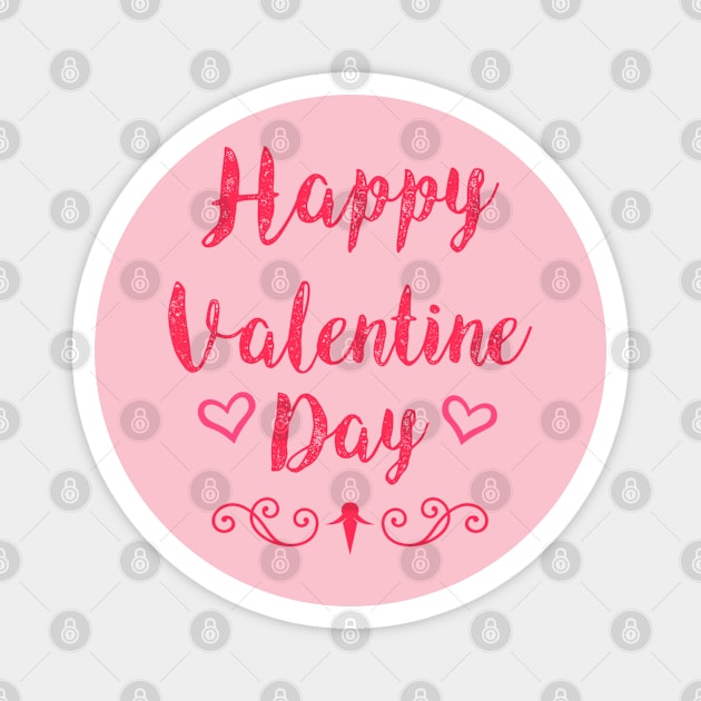 Happy Valentine day Magnet by FIFTY CLOTH